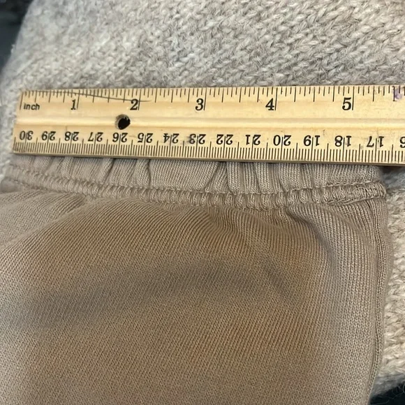 NEW MATE The Label M 100% Organic Cotton Light Brown/Tan Fleece‎ Relaxed Sweat - Picture 14 of 15